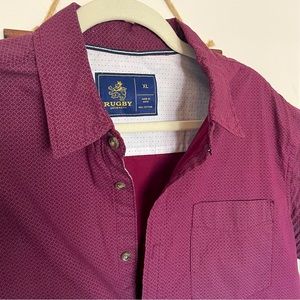 Mens button down short sleeve shirt